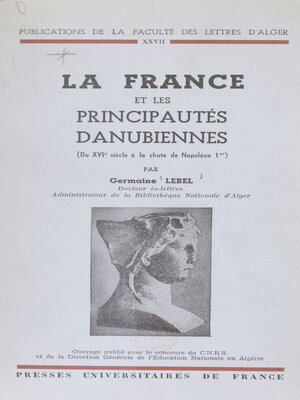 cover image of La France et les principautés danubiennes